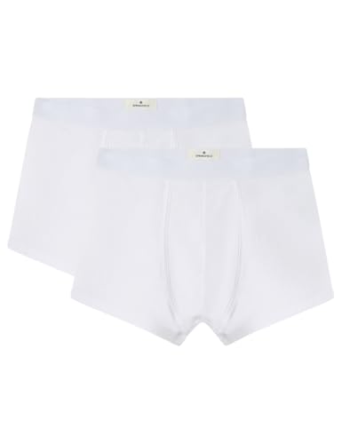 Springfield Herren Pack 2 Basic Boxers Mittlerer Schuss, Weiß, L von Springfield