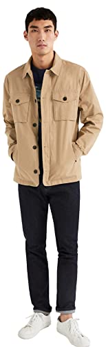 Springfield Herren Parka Kapuze Jacke, Marineblau, Large von Springfield