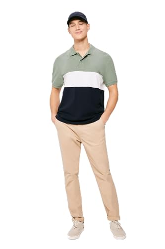 Springfield Herren Pique Regular Fit Poloshirts, Marineblau, S von Springfield