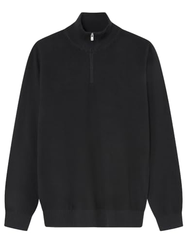 Springfield Herren Polo-Pullover, Schwarz, Large von Springfield