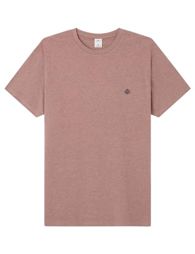 SPRINGFIELD Herren Melange Effect T-Shirt, PINK, XL von Springfield