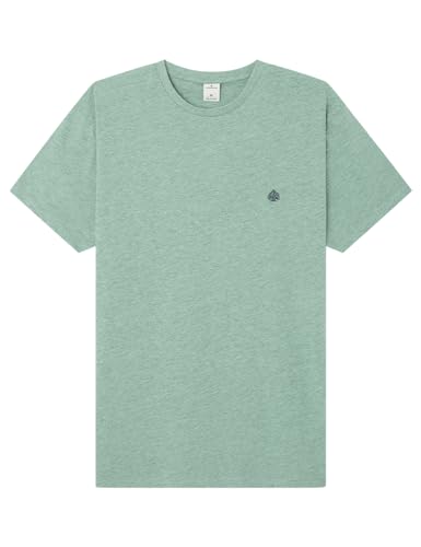 SPRINGFIELD Herren Melange Effect T-Shirt, Green, M SPRINGFIELD Herren Melange Effect T-Shirt, Green, M von Springfield