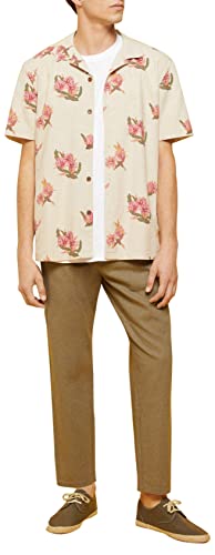 Springfield Herren Shirt Hemd, Beige/Camel, L von Springfield