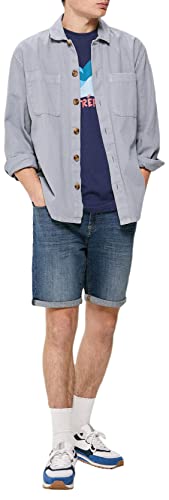 Springfield Herren Shorts Bermudas, Türkis/Ente, 30 W von Springfield