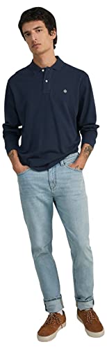 Springfield Herren Slim Lavado claro Jeans, Turquesa, 34 von Springfield