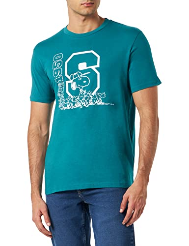 Springfield Herren Snoppy T-Shirt, grün, M von Springfield