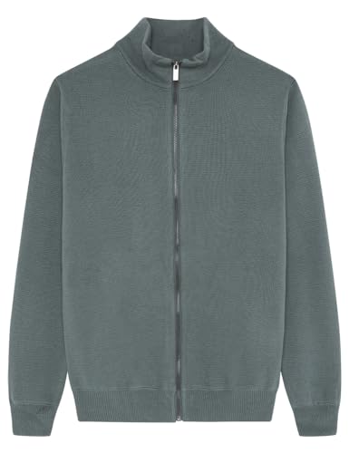 Springfield Herren Strickjacke, Türkis/Ente, Small von Springfield