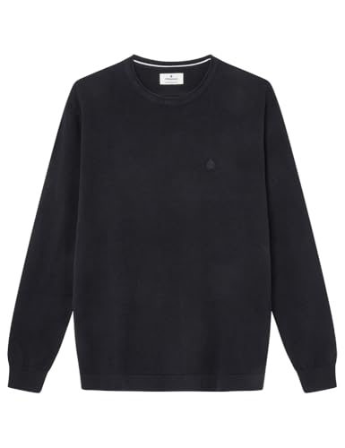 Springfield Herren Suéter Basic-Pullover, Navy, M von Springfield