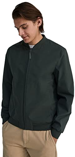 Springfield Herren Bomber-Technik Jacke, Flaschengrün, XL von Springfield