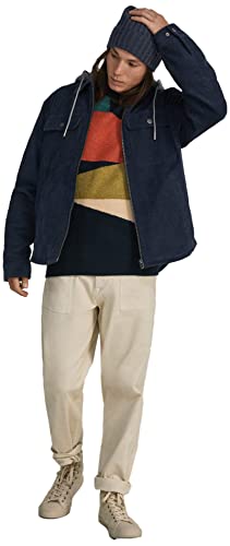 SPRINGFIELD Herren Sobrecamisa Pana Capucha Desmontable Jacke, Dunkelblau, M von Springfield