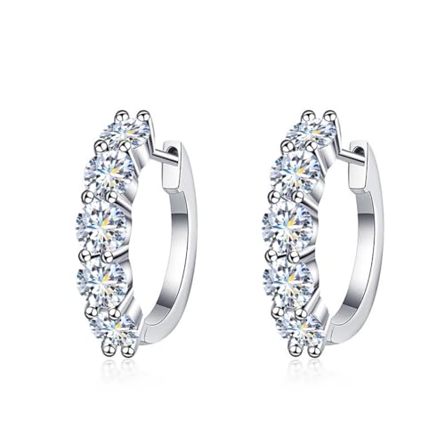 ✦ Geschenke für Frauen ✦ Springlight Moissanit-Ohrringe, S925 Sterling Silber 0,3 ct D Farbe Reinheit VVS1 High-End Atmosphärische Moissanit Diamant Ohrstecker,Hochzeitsgeschenk Verlobungsgeschenk. von Springlight