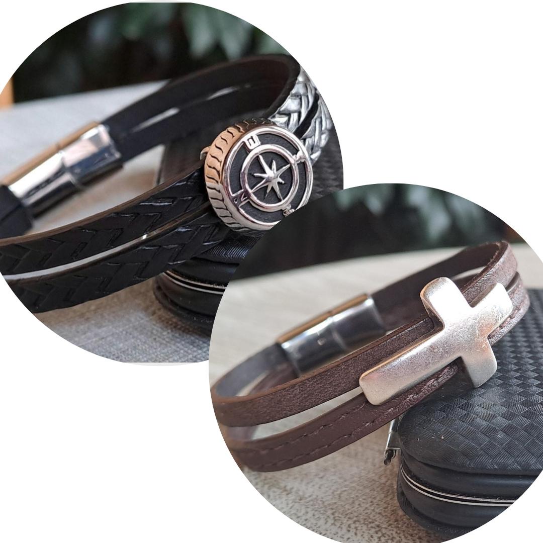 Armband Mit Kompas Und Kreuz von SpringtimeArmbaender