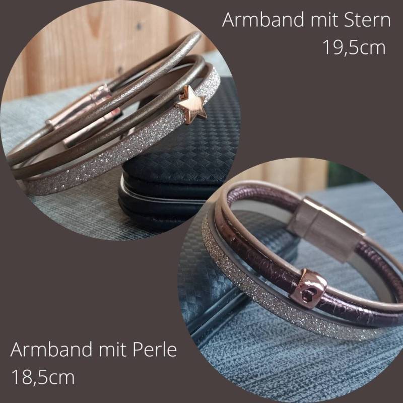 Damenarmband Rosegold Mit Perle Oder Stern von SpringtimeArmbaender