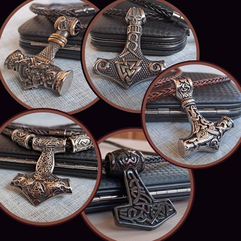 Lederkette Mit Thorhammer von SpringtimeArmbaender
