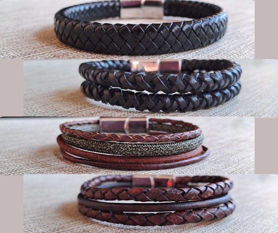 Schlichte Lederbänder Schwarz Oder Braun von SpringtimeArmbaender