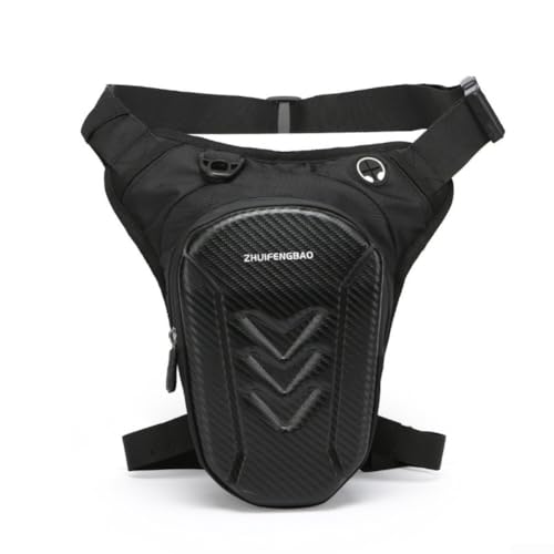 Springwillfly Motorrad-Beintasche für den Außenbereich, mit wasserabweisendem Material, verstellbarer Passform und geräumigem Stauraum für Handy, Geldbörse und Schlüssel (B) von Springwillfly