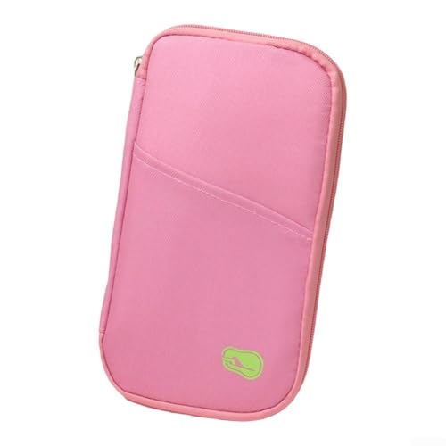 Springwillfly Reisefreundliches Kartenetui für Reisepass, Tickets und Dokumente, Wie abgebildet, Rosa von Springwillfly