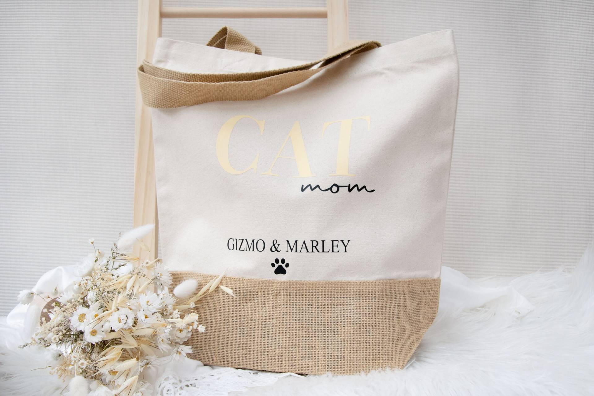 Catmom Tasche Jute Personalisiert Mit Katzennamen, Geschenksidee, Geschenkstasche, Weihnachtsgeschenk, Einkaufstasche, Tasche, Geburtstag Catmom Tasche Jute Personalisiert Mit Katzennamen, Geschenksidee, Geschenkstasche, Weihnachtsgeschenk, Einkaufstasche, Tasche, Geburtstag von SprinkleandStyleShop