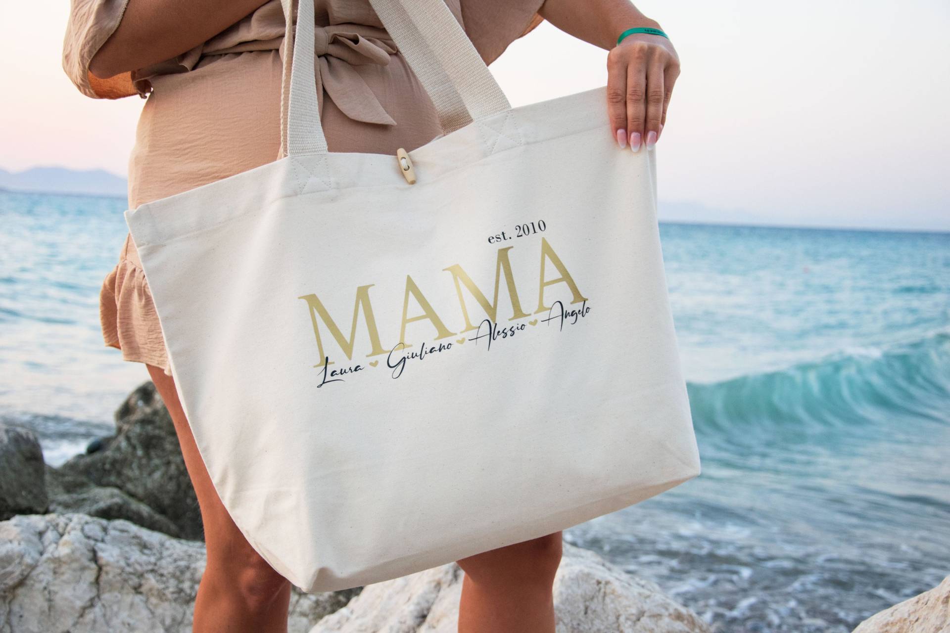 Mama Tasche, Jutetasche, Geschenke, Geschenksidee, Personalisierte Personalisiertes Geschenk, Weihnachtsgeschenk , Strandtasche von SprinkleandStyleShop