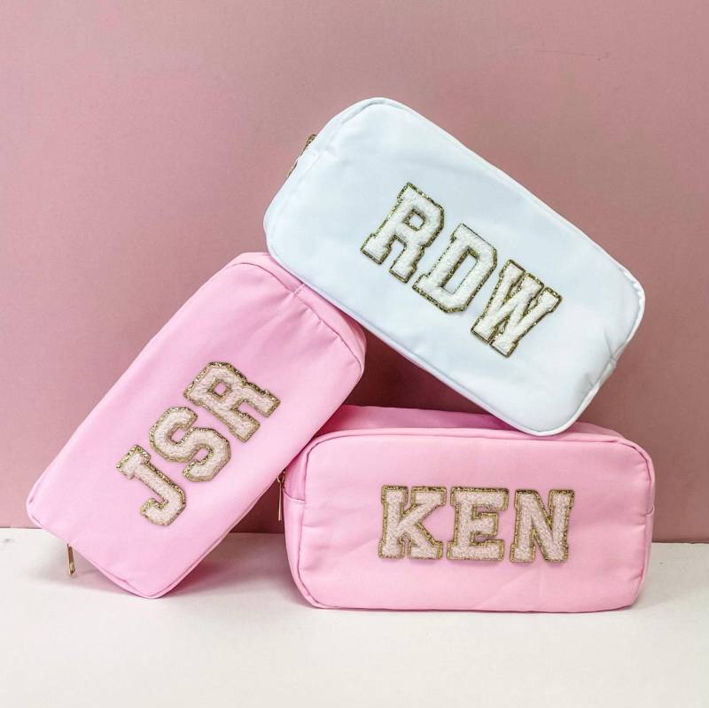 Große Nylon Tasche Mit Aufnäher // Beutel, Kulturbeutel, Kulturbeutel Für Sie von SprinkledWithPink