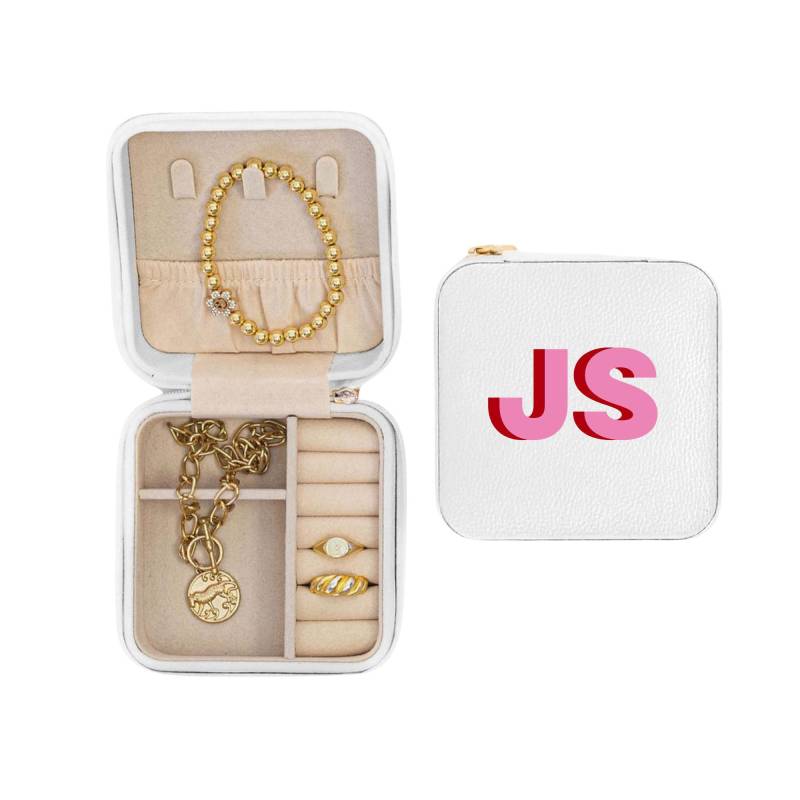 Schatten Monogramm Schmuckschatulle/Hochzeit Geschenk Brautjungfer Schmuck von SprinkledWithPink