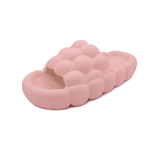 Bubble Slides Hausschuhe Unisex, Ultraweiche rutschfeste Lustige Sommer Pantoletten Bubble Slides Shoes mit Weicher Sohle Freizeit Einfarbige Slippers Damen Badelatschen Dicke Plattform (Rosa, 38-39) von Sprint Sport