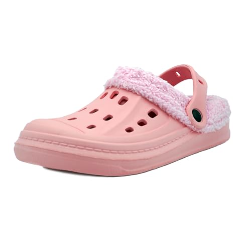 Sprint Sport Damen Clogs mit weichem Innen-Futter Bequeme Pantoffeln für Damen und Herren Winter Hausschuhe (Rosa - 39) von Sprint Sport