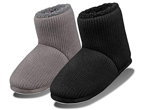 Sprint Sport Herren Hüttenschuh Hausschuhe Stiefel Pantoffeln (Schwarz, Numeric_44) von Sprint Sport