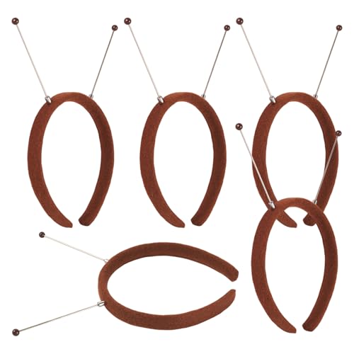 Spritewelry Haarreif für Damen, niedliches Stoff, DIY, Perlen-Stirnband, Antenne, Haarbänder für Handwerk, Kunst, Geburtstag, Weihnachten, Party, Make-up, Braun, 5 Stück Spritewelry Haarreif für Damen, niedliches Stoff, DIY, Perlen-Stirnband, Antenne, Haarbänder für Handwerk, Kunst, Geburtstag, Weihnachten, Party, Make-up, Braun, 5 Stück von Spritewelry