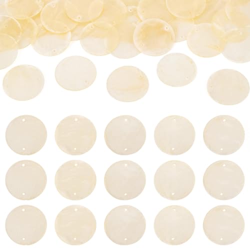 Spritewelry Muschelanhänger, Capiz-Muscheln, runde Muscheln zum Basteln, Einsiedlerkrebse, Muschel mit 2 Löchern zum Basteln, Windspiele, Handarbeit, Heimdekoration, M, Muschel, Kein Edelstein Spritewelry Muschelanhänger, Capiz-Muscheln, runde Muscheln zum Basteln, Einsiedlerkrebse, Muschel mit 2 Löchern zum Basteln, Windspiele, Handarbeit, Heimdekoration, M, Muschel, Kein Edelstein von Spritewelry