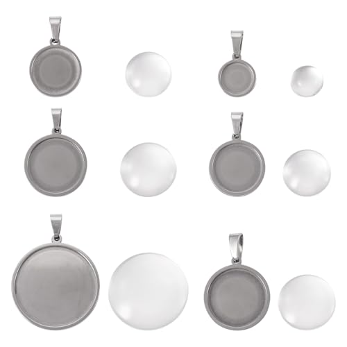 Spritewelry Transparente geometrische Lünette, Anhänger, Blenden und klare Glas-Cabochon-Kuppeln, Set, runde, ovale, quadratische Tabletts für Handyanhänger, Brautschmuck, Hochzeit, Schmuckherstellung Spritewelry Transparente geometrische Lünette, Anhänger, Blenden und klare Glas-Cabochon-Kuppeln, Set, runde, ovale, quadratische Tabletts für Handyanhänger, Brautschmuck, Hochzeit, Schmuckherstellung von Spritewelry