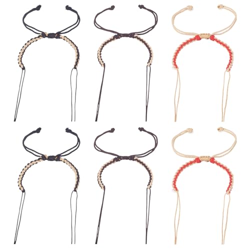 Spritewelry Verstellbare Kordelarmbänder für Damen, geflochtenes Nylon, Freundschaftsarmbänder, Strandschnur, Armband für Schmuckherstellung, Partygeschenke, Armreif, Zubehör, 12 Stück Spritewelry Verstellbare Kordelarmbänder für Damen, geflochtenes Nylon, Freundschaftsarmbänder, Strandschnur, Armband für Schmuckherstellung, Partygeschenke, Armreif, Zubehör, 12 Stück von Spritewelry