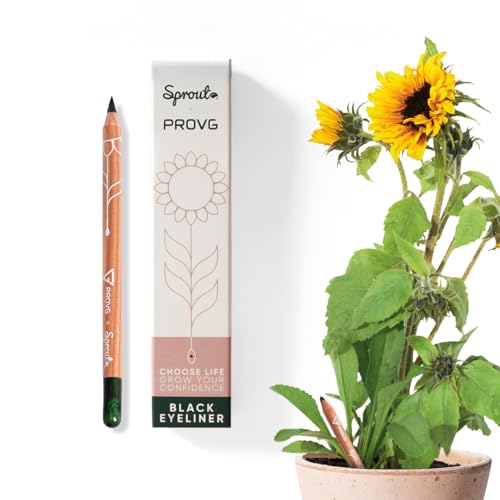 SproutWorld & PROVG Wasserfester Kohl/Eyeliner & Kajal 2-in1 | Pflanzbarer Kajalstift mit Sonnenblumensamen | Vegan Eyeliner | Glatt & Weich | Schwarz SproutWorld & PROVG Wasserfester Kohl/Eyeliner & Kajal 2-in1 | Pflanzbarer Kajalstift mit Sonnenblumensamen | Vegan Eyeliner | Glatt & Weich | Schwarz von Sprout