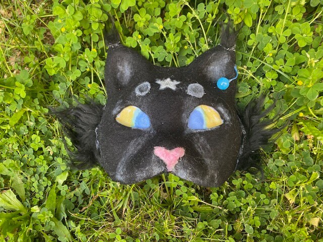 Schwarze Katzen Therian Maske von SproutsTherianmasks