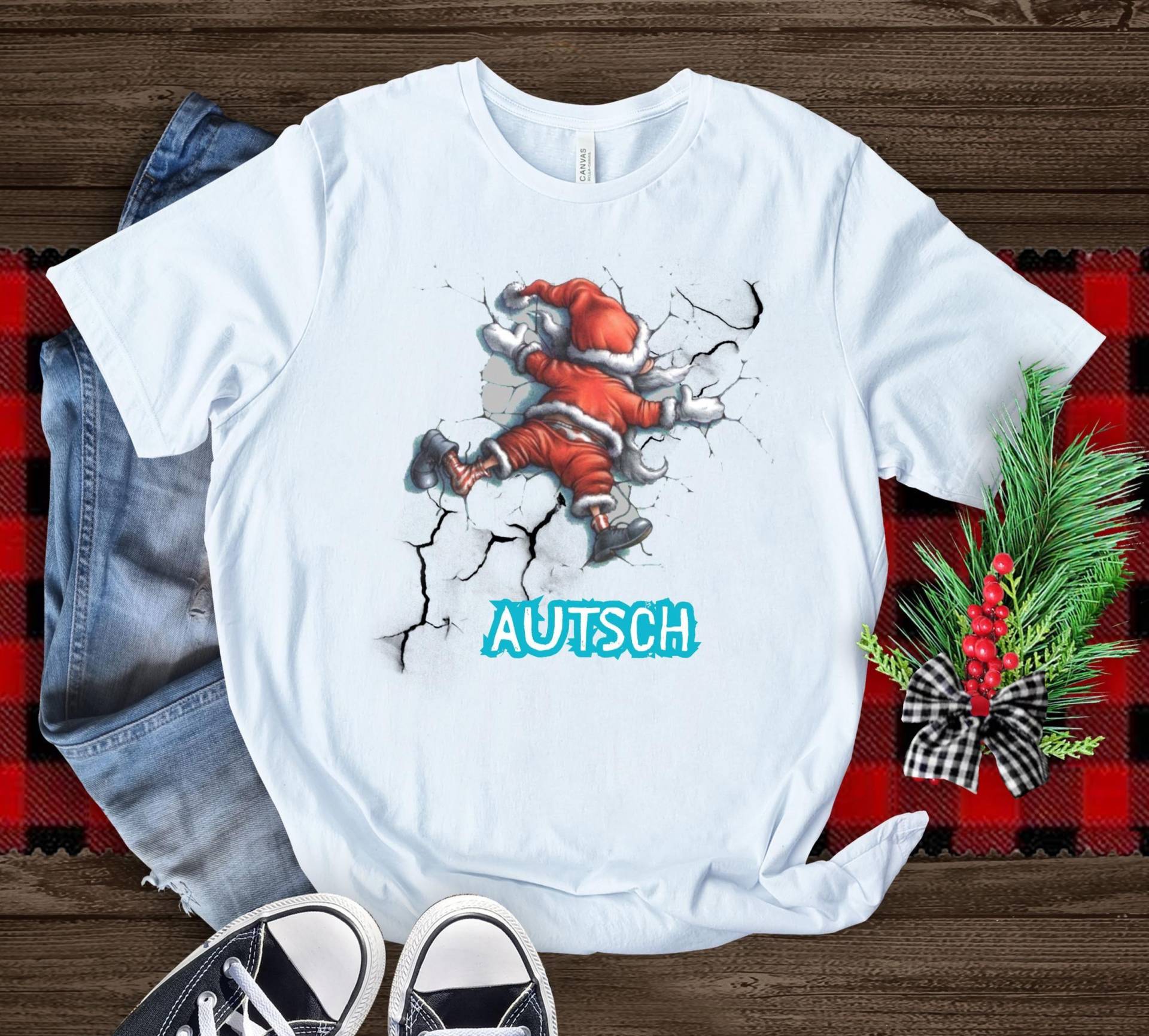 Santa Claus Shirt Weihnachten - Weihnachts Shirts T-Shirt Weihnachtsmann Lustiges X-Mas von WarmHugCotton