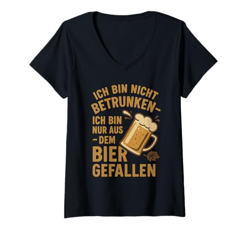 Damen Ich Bin Nicht betrunken T-Shirt mit V-Ausschnitt Damen Ich Bin Nicht betrunken T-Shirt mit V-Ausschnitt von Sprüche 7