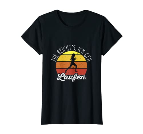 Damen Mir reicht's Ich geh laufen joggen Sport Fitness Gym T-Shirt Damen Mir reicht's Ich geh laufen joggen Sport Fitness Gym T-Shirt von Sprüche Mir reicht's Ich geh laufen