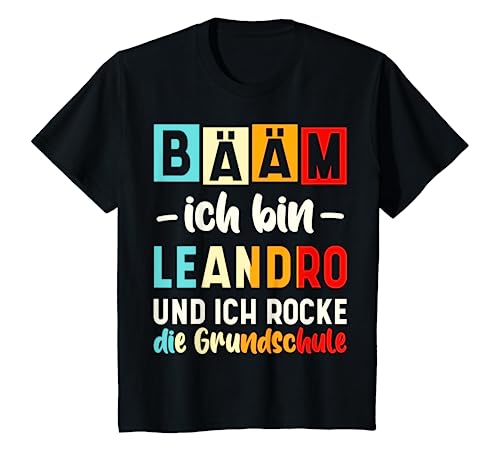 Kinder Name Leandro Bääm Ich Bin Leandro T-Shirt von Sprüche und Geschenke