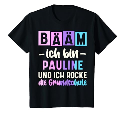 Kinder Name Pauline Bääm Ich Bin Pauline T-Shirt von Sprüche und Geschenke