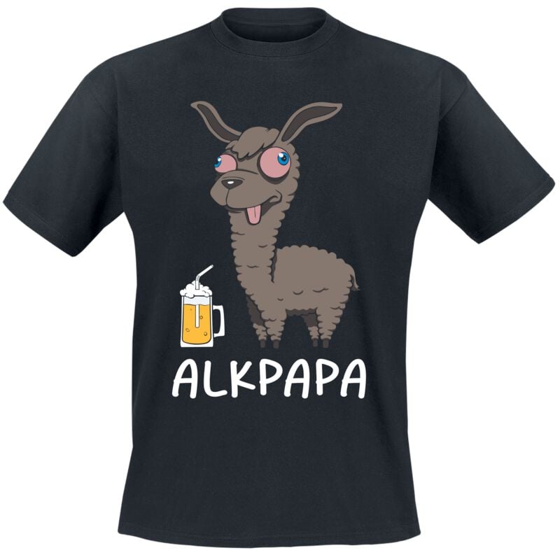Sprüche Alkpapa T-Shirt schwarz in XL von Sprüche
