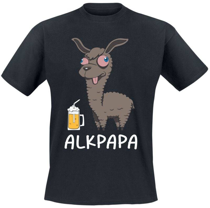 Sprüche Alkpapa T-Shirt schwarz in XL von Sprüche