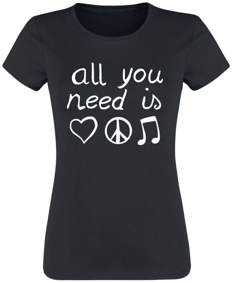 Sprüche All You Need Is... T-Shirt schwarz in XXL von Sprüche