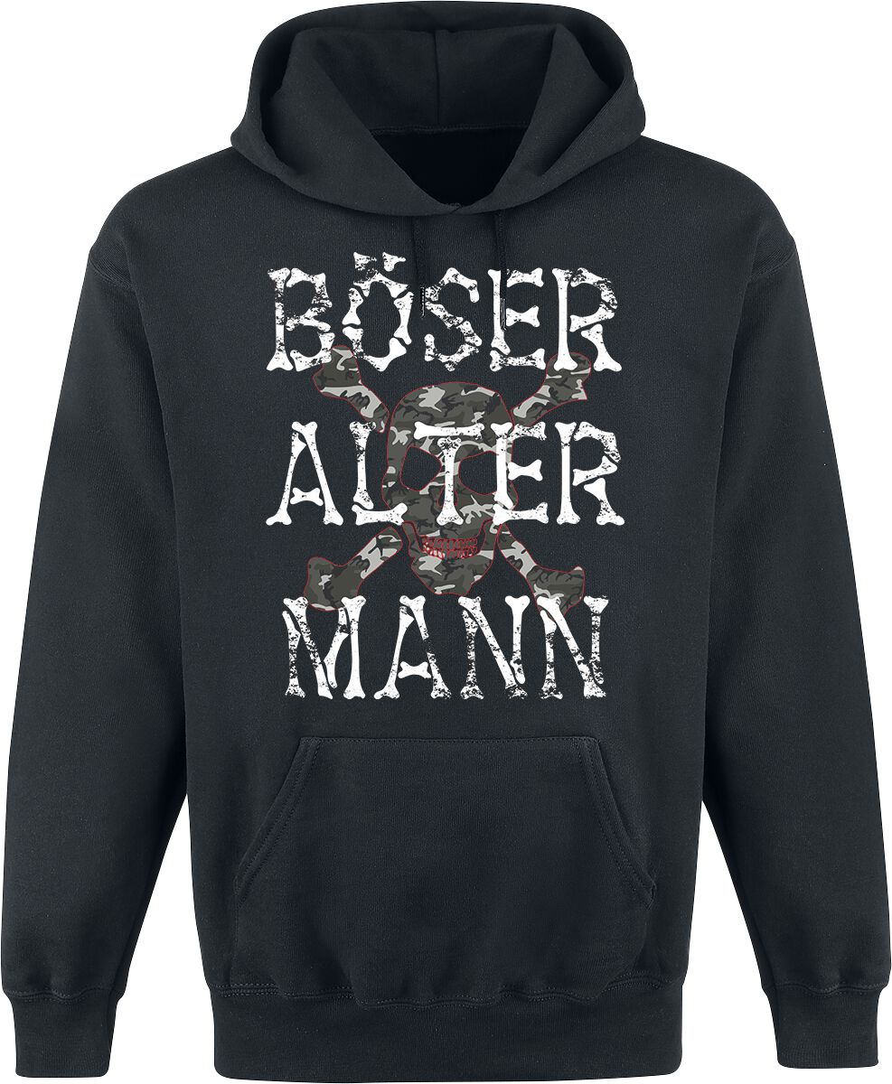 Sprüche Böser alter Mann Kapuzenpullover schwarz in M von Sprüche