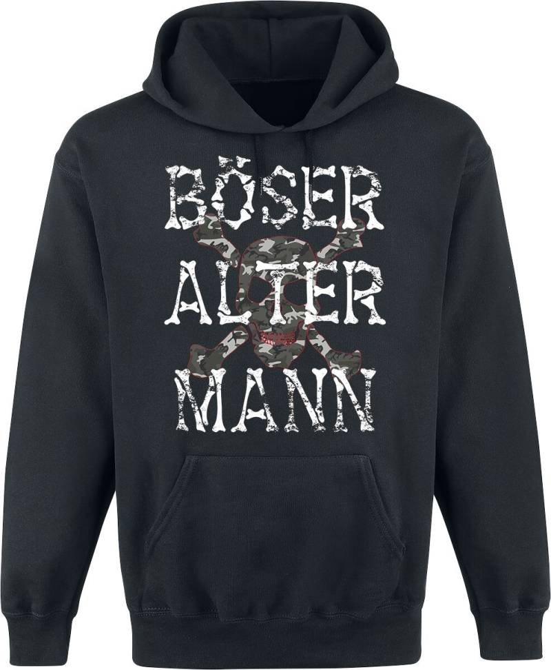 Sprüche Böser alter Mann Kapuzenpullover schwarz in S von Sprüche