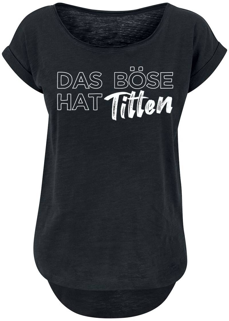 Sprüche Das Böse hat Titten T-Shirt schwarz in S von Sprüche