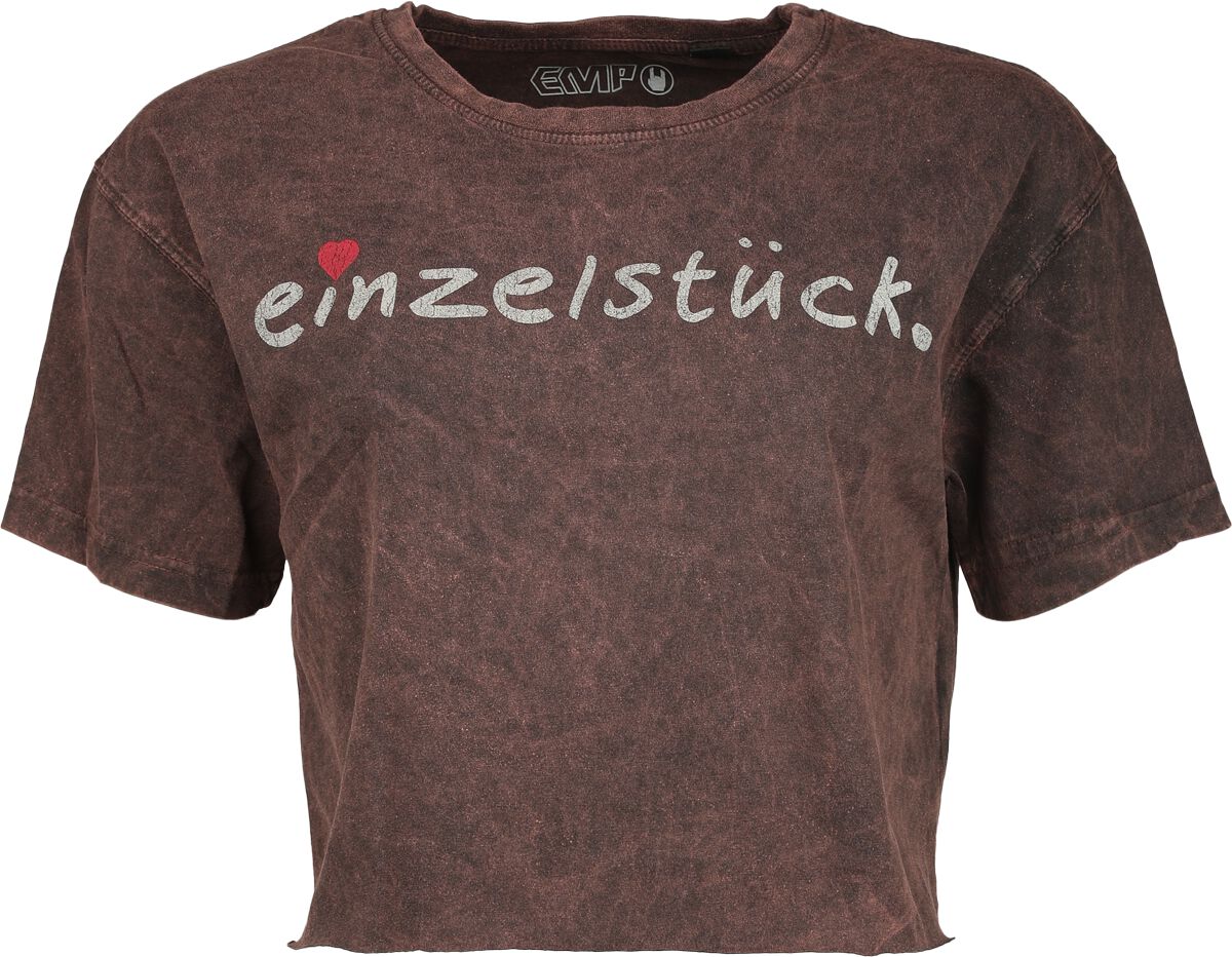 Sprüche Einzelstück T-Shirt dunkelrot in L von Sprüche