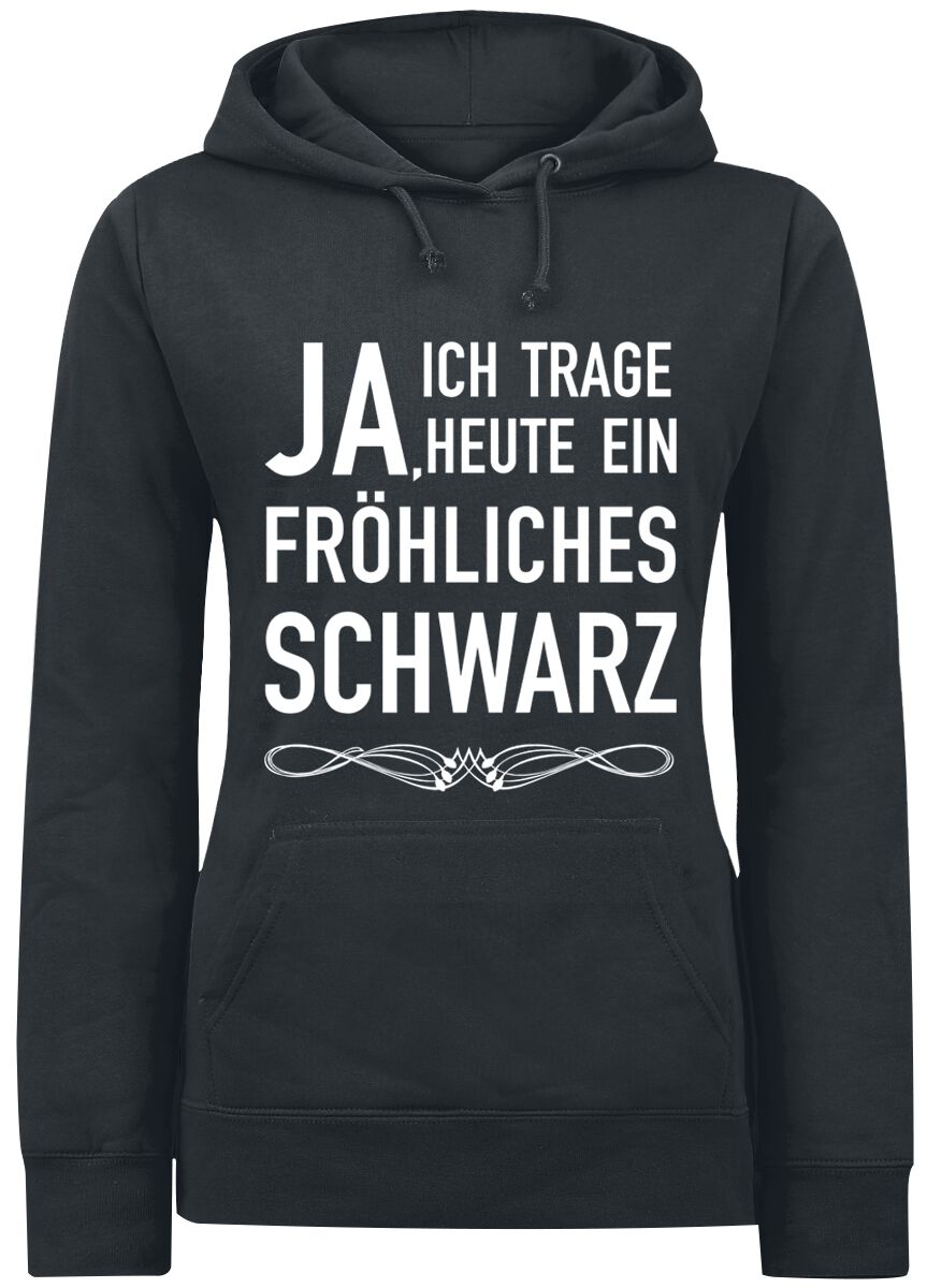 Sprüche Fröhliches schwarz Kapuzenpullover schwarz in L von Sprüche