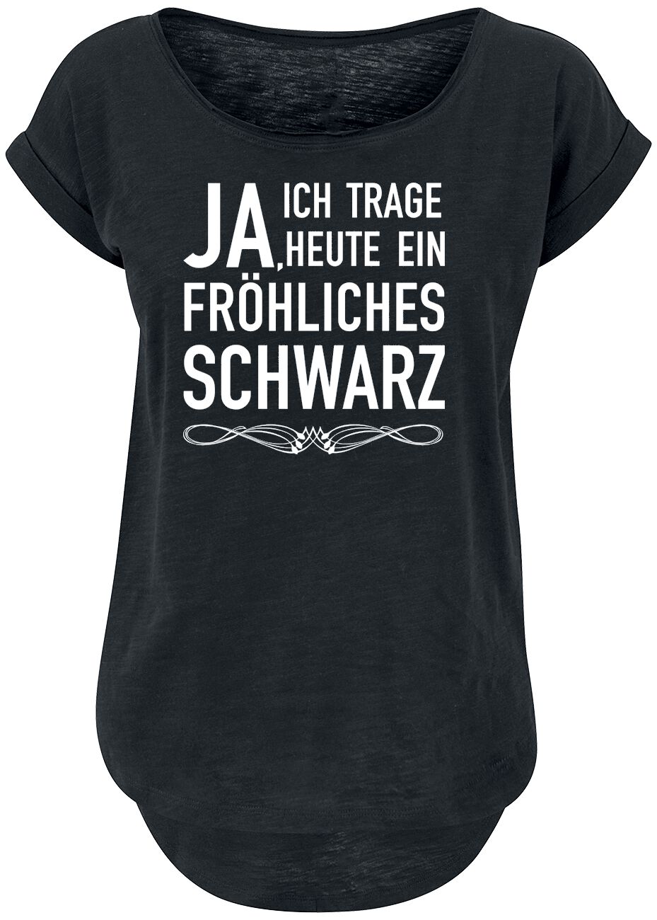 Sprüche Fröhliches schwarz T-Shirt schwarz in 5XL von Sprüche