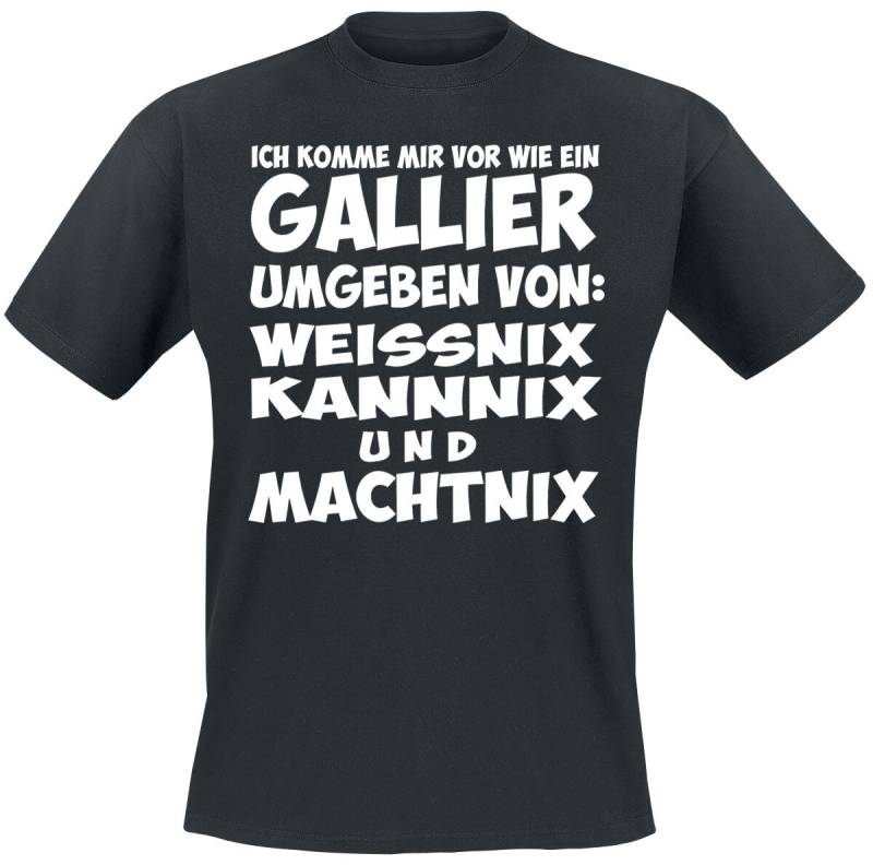 Sprüche Gallier T-Shirt schwarz in M von Sprüche