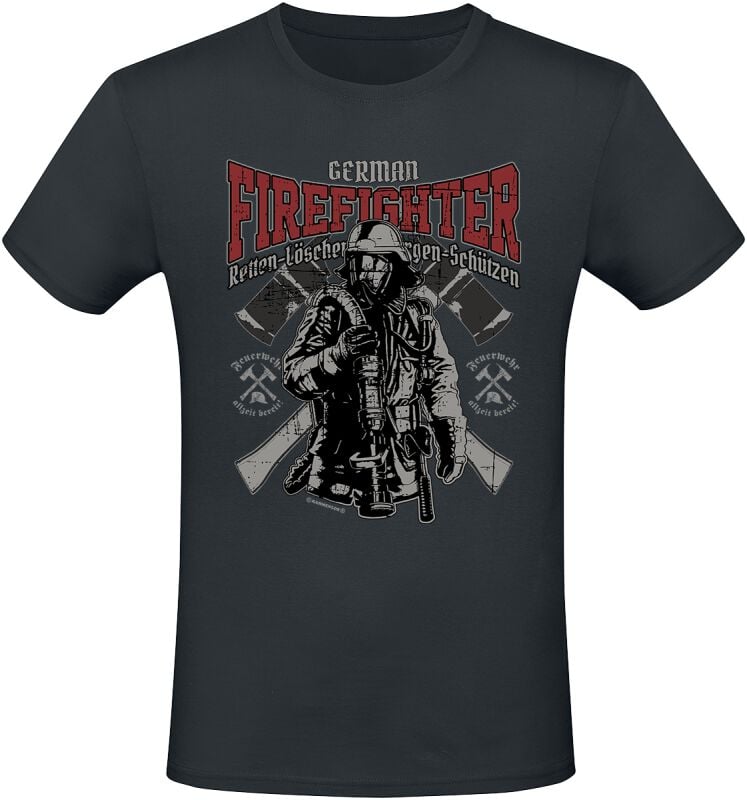 Sprüche German Firefighter T-Shirt schwarz in 3XL Sprüche German Firefighter T-Shirt schwarz in 3XL von Sprüche